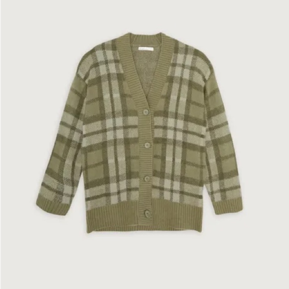 Oak and fort plaid cardigan